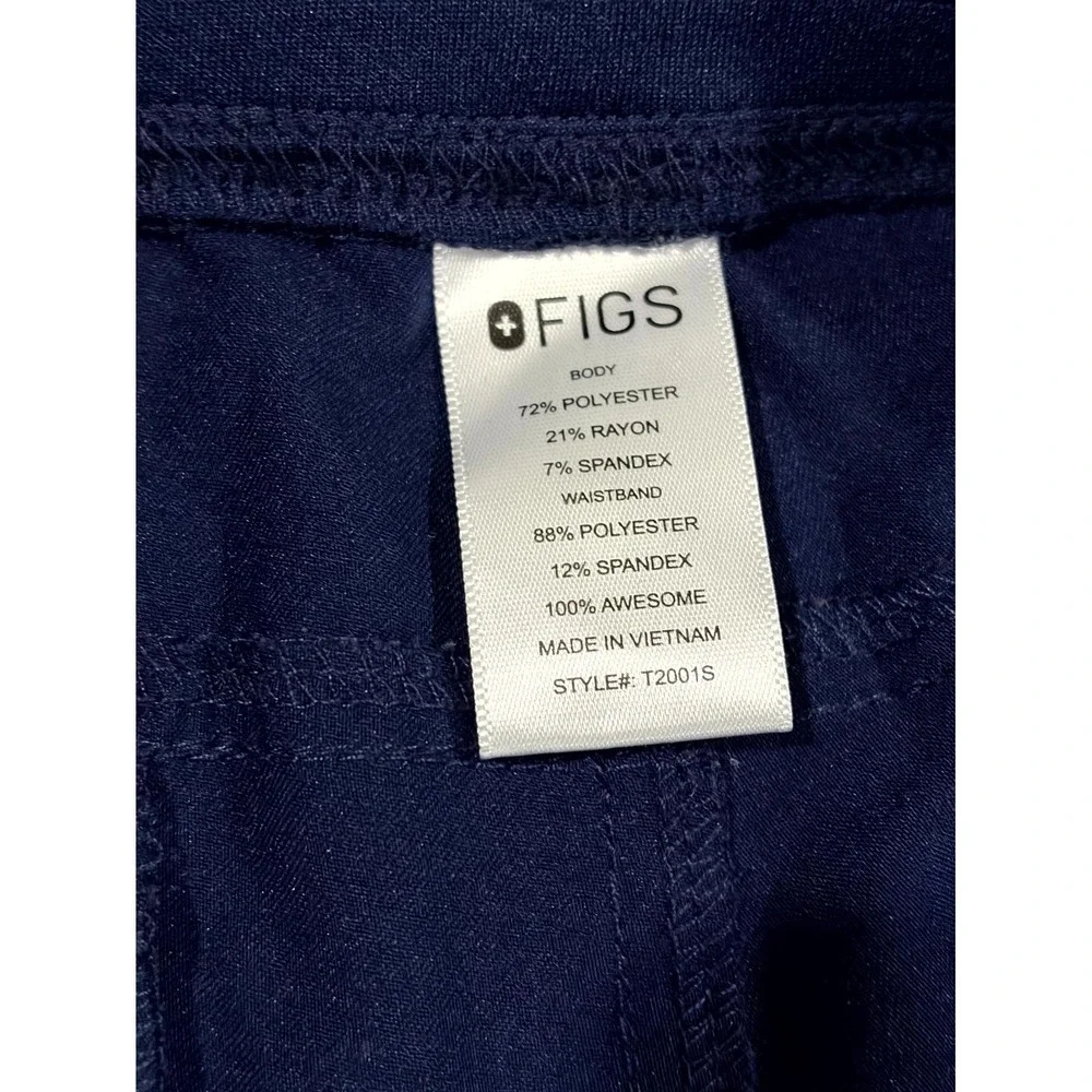FIGS Technical Collection Cargo Scrub Pants Mens XS/S Purple Logo Elastic Waist‎